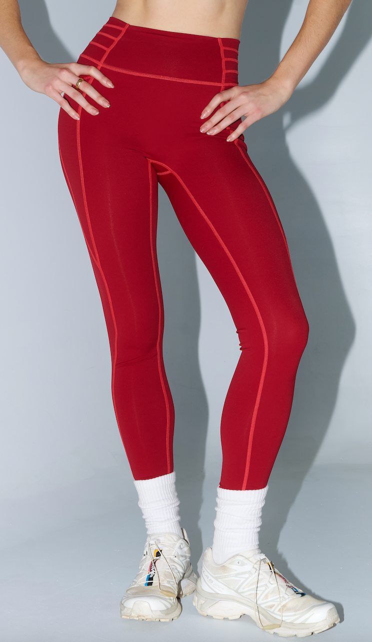 Legging Sculptant Taille Haute Cherry – Athleisure Premium