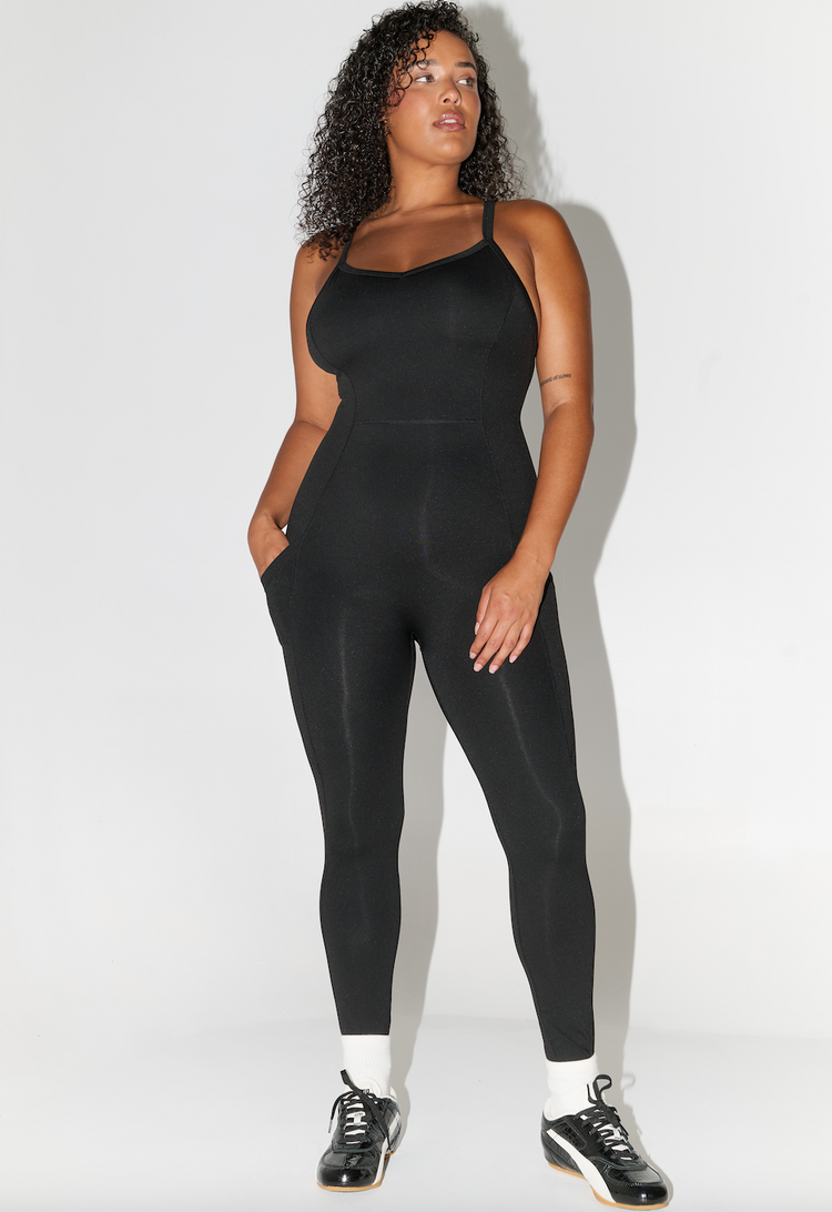 Rythme Noir – Combinaison Sport Performance Pleine Longueur