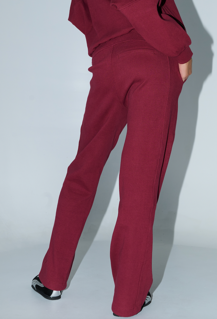Elsa Sweatpants Berry – Pantalon Athleisure Premium pour Femme