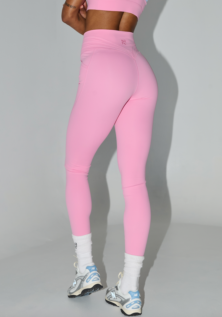 Legging Sculptant Taille Haute Cotton Candy – Athleisure Premium