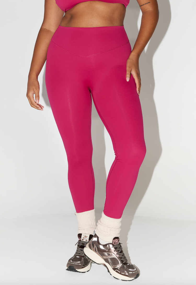 Legging Hybride Taille Haute Coco Blush – Athleisure Premium
