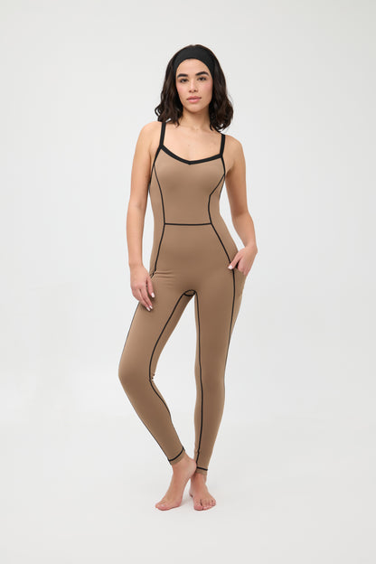 Combinaison de Sport Rythme Mocha